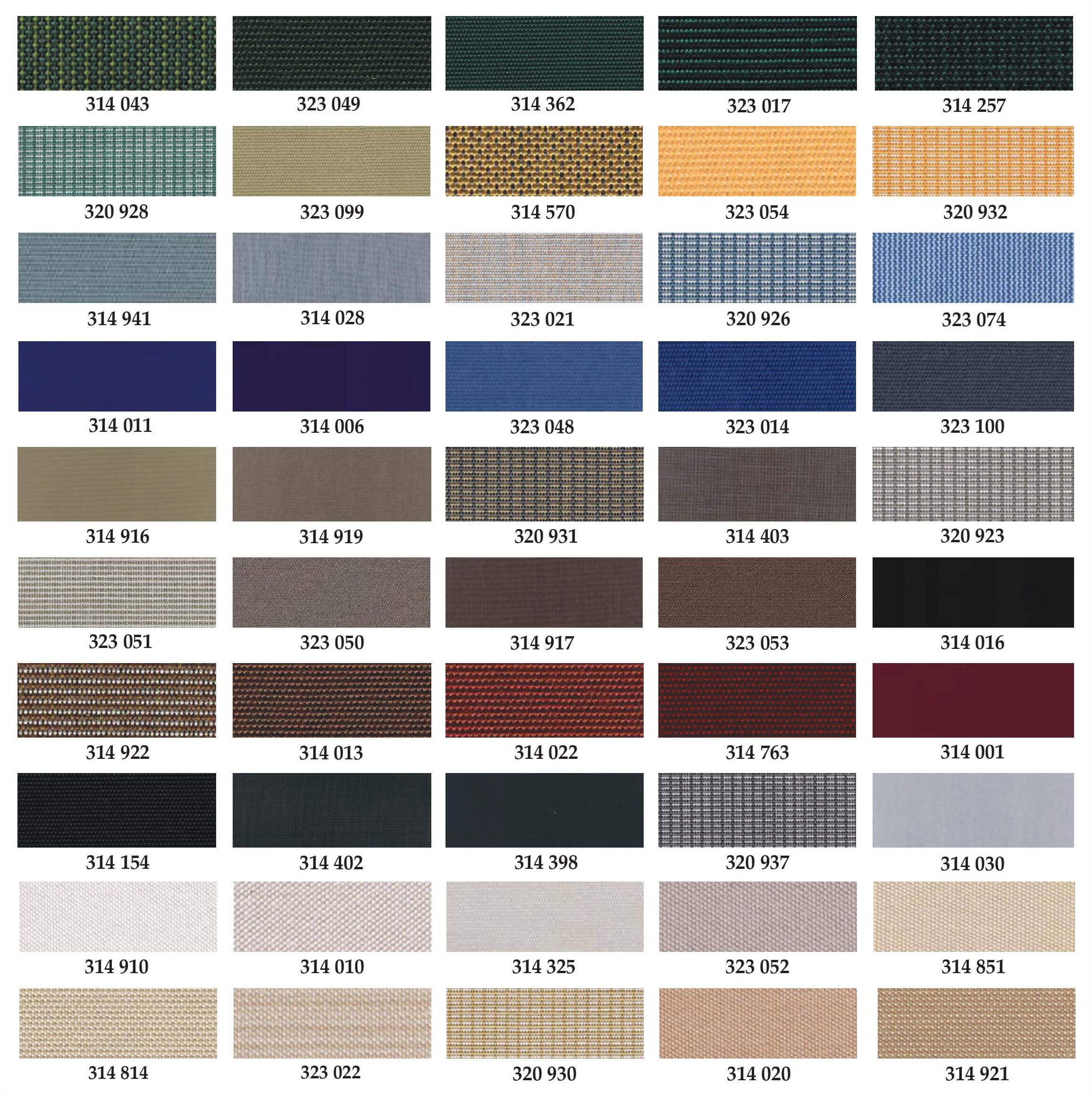 Solid Color Fabric Swatches