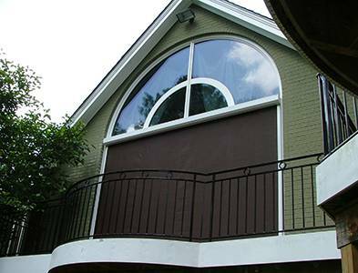 Solar shade over large home window