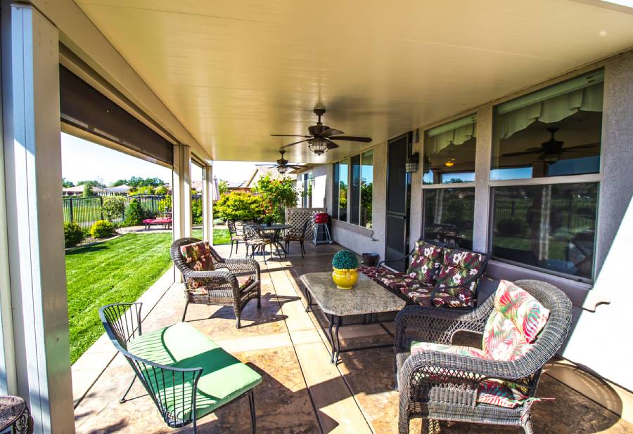 Outdoor Patio With Wicker Furniture Outside Modern Home Outdoor Patio With Wicker Furniture Outside Modern Home
