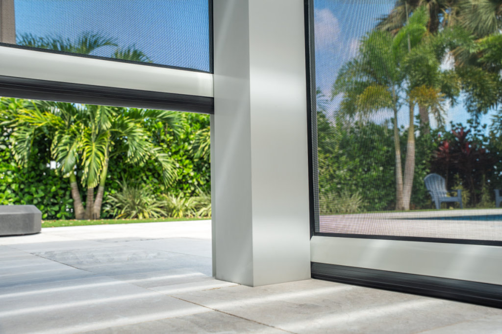 Insect screen retracting